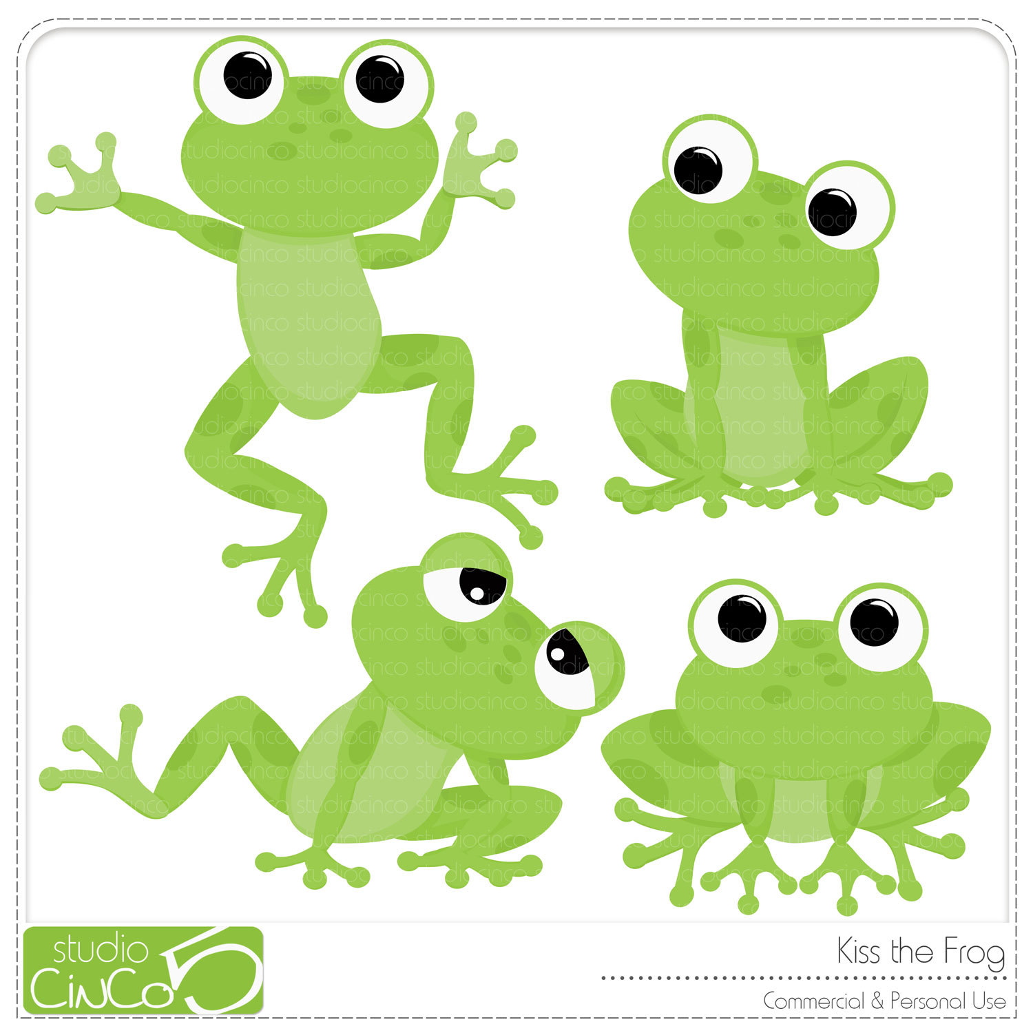 frog clipart printable