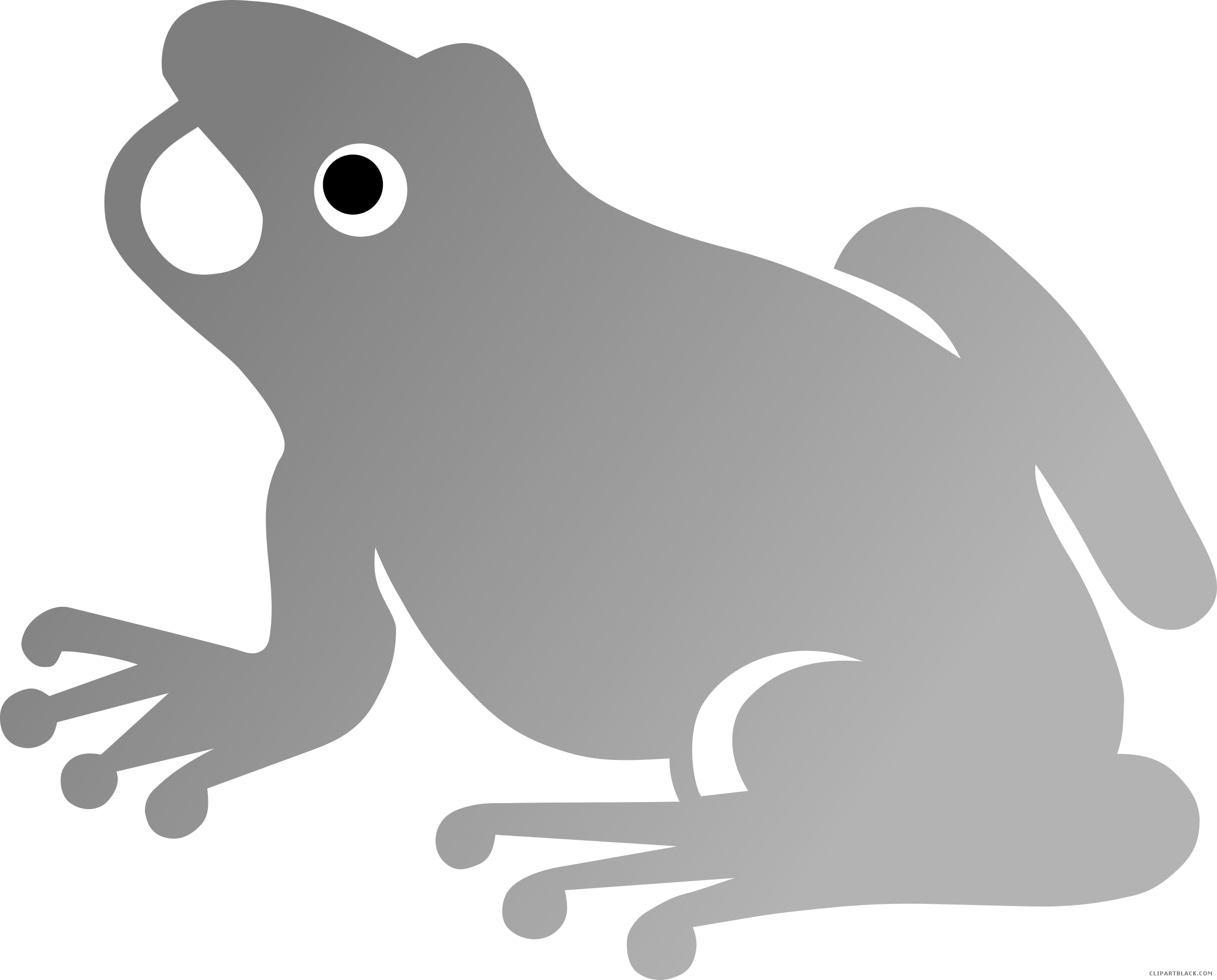 Frog clipartblack com animal. Frogs clipart silhouette