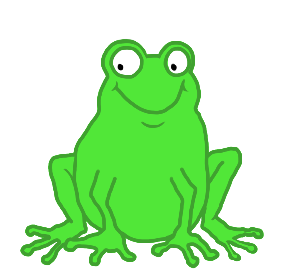 frog clipart sketch