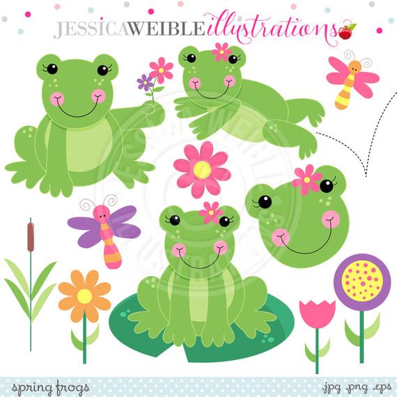frog clipart spring