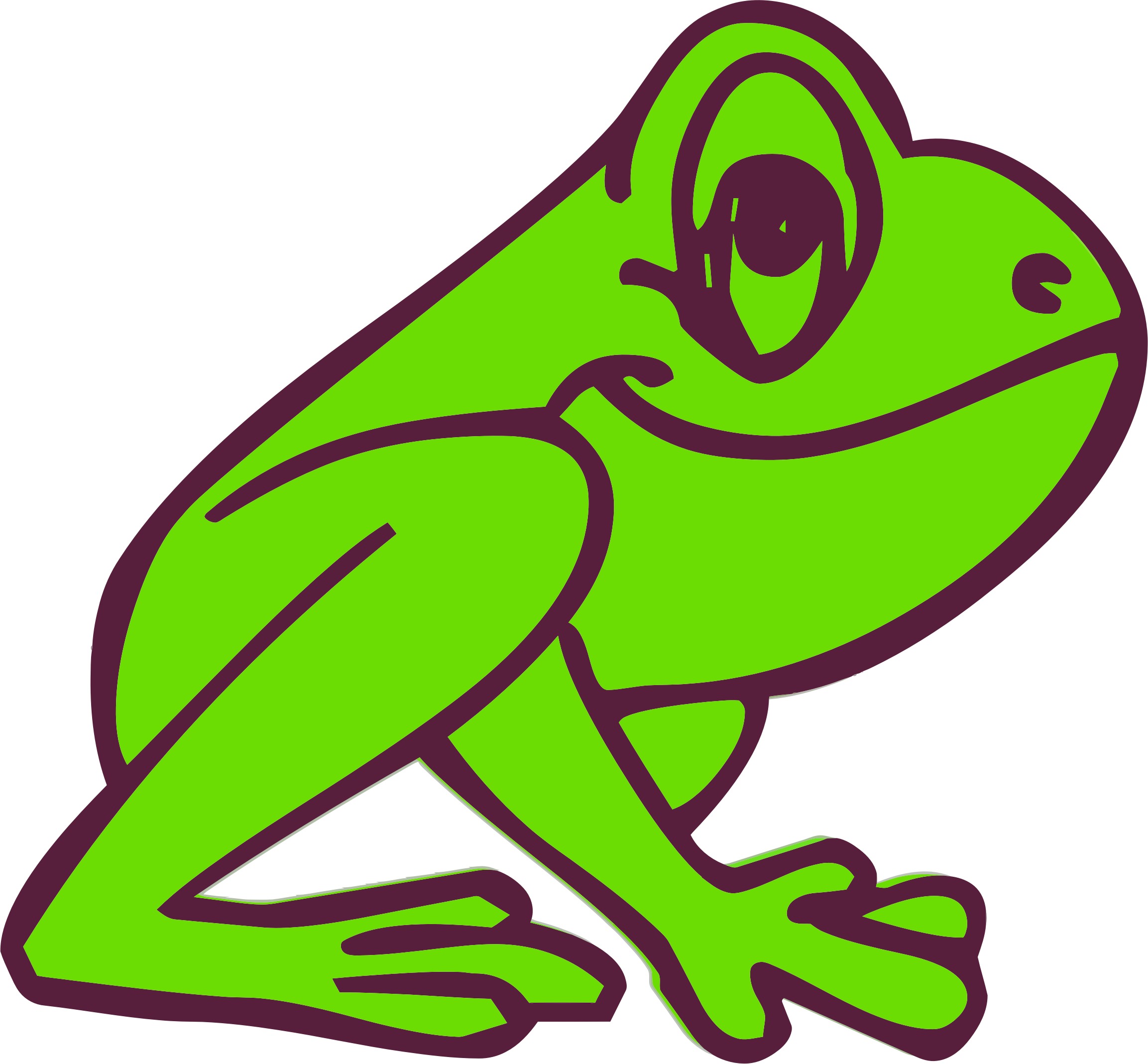 frog clipart tongue