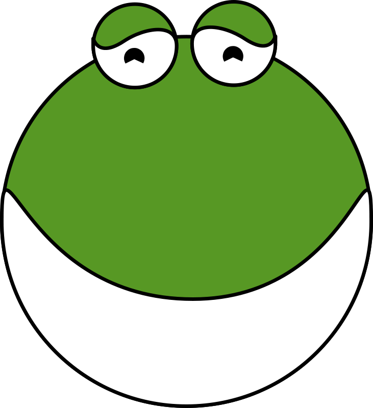 frog clipart winter