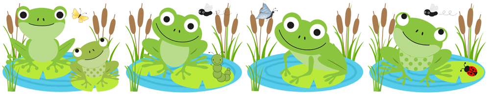 frogs clipart borders