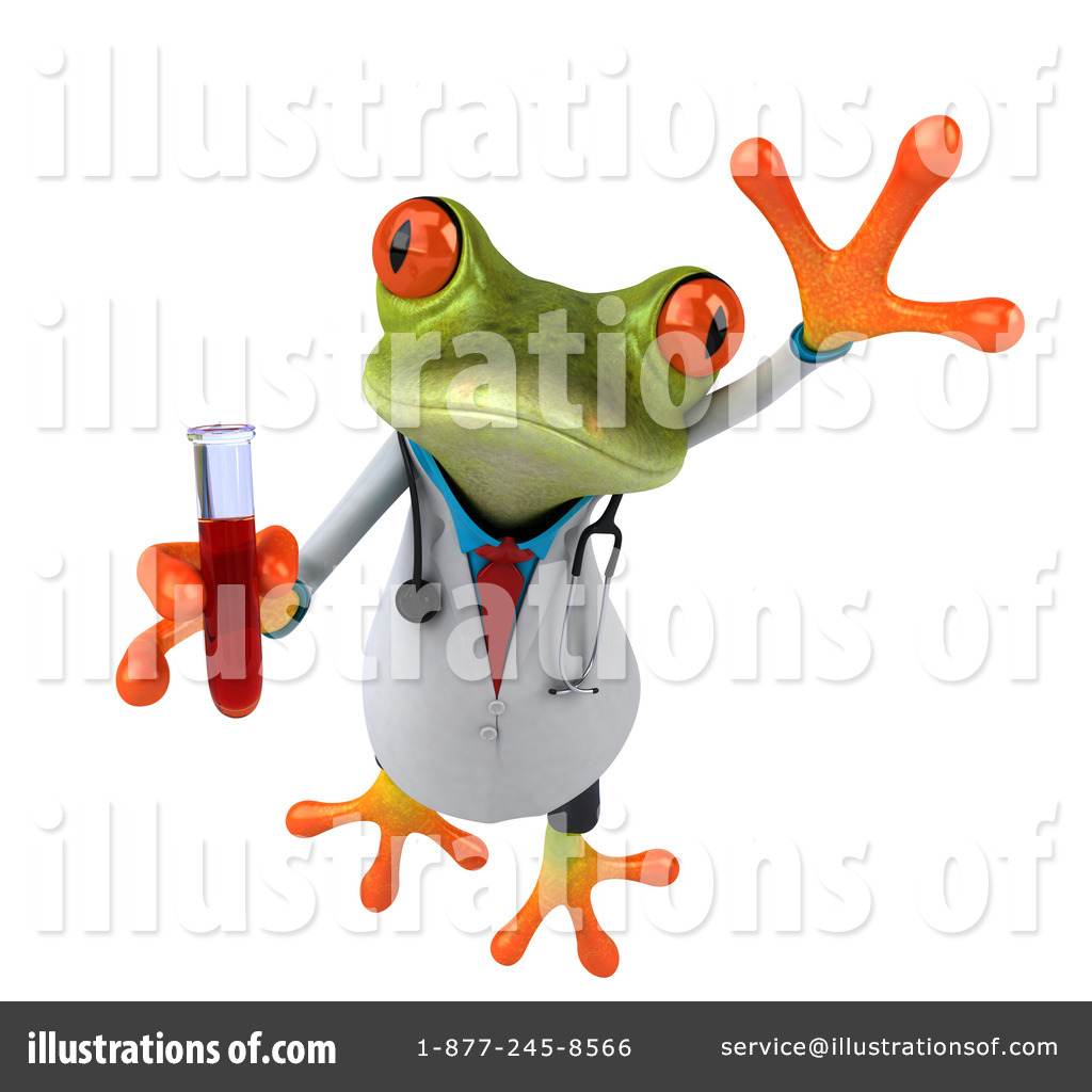 Frog illustration by julos. Frogs clipart doctor