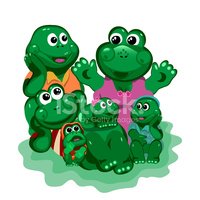 frogs clipart family