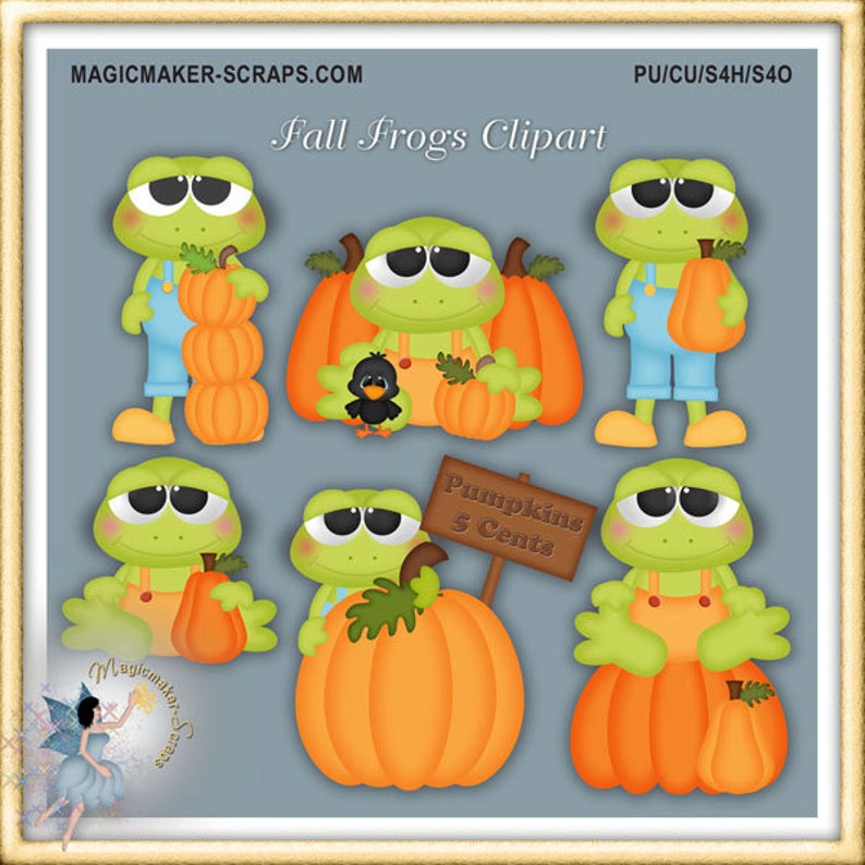 frogs clipart thanksgiving