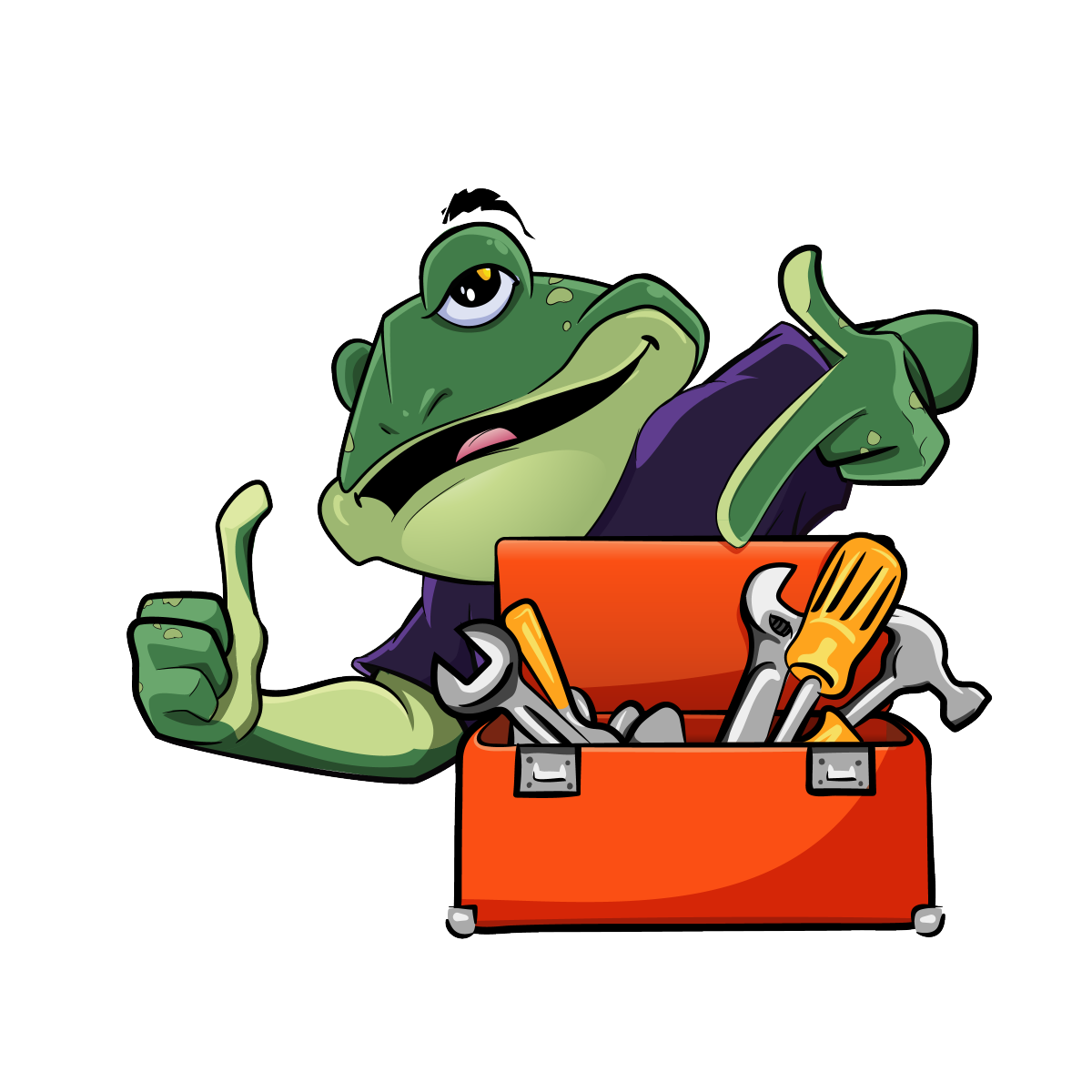 frogs clipart tired