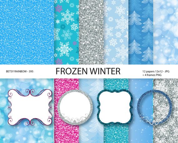frozen clipart banner