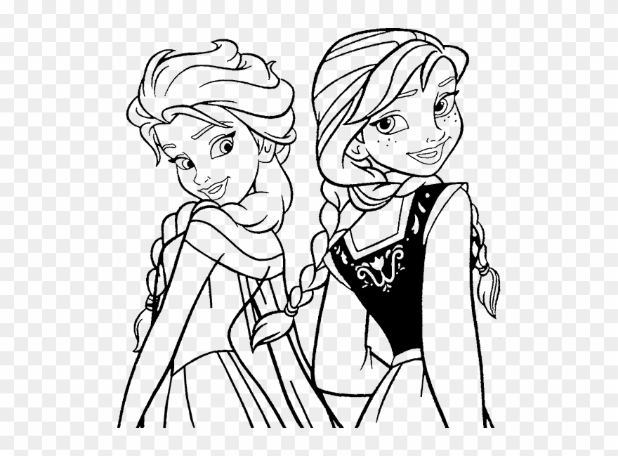 frozen clipart black and white