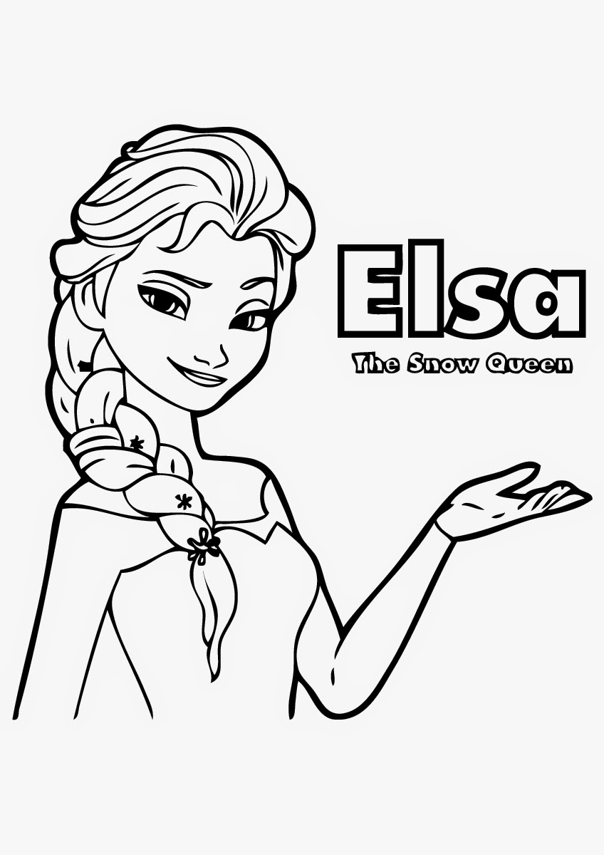 Frozen clipart girl coloring page, Frozen girl coloring page