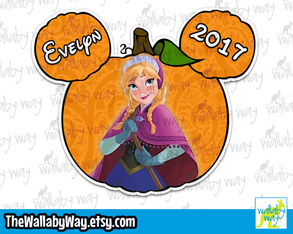 Frozen clipart halloween. Pumpkin mickey head anna
