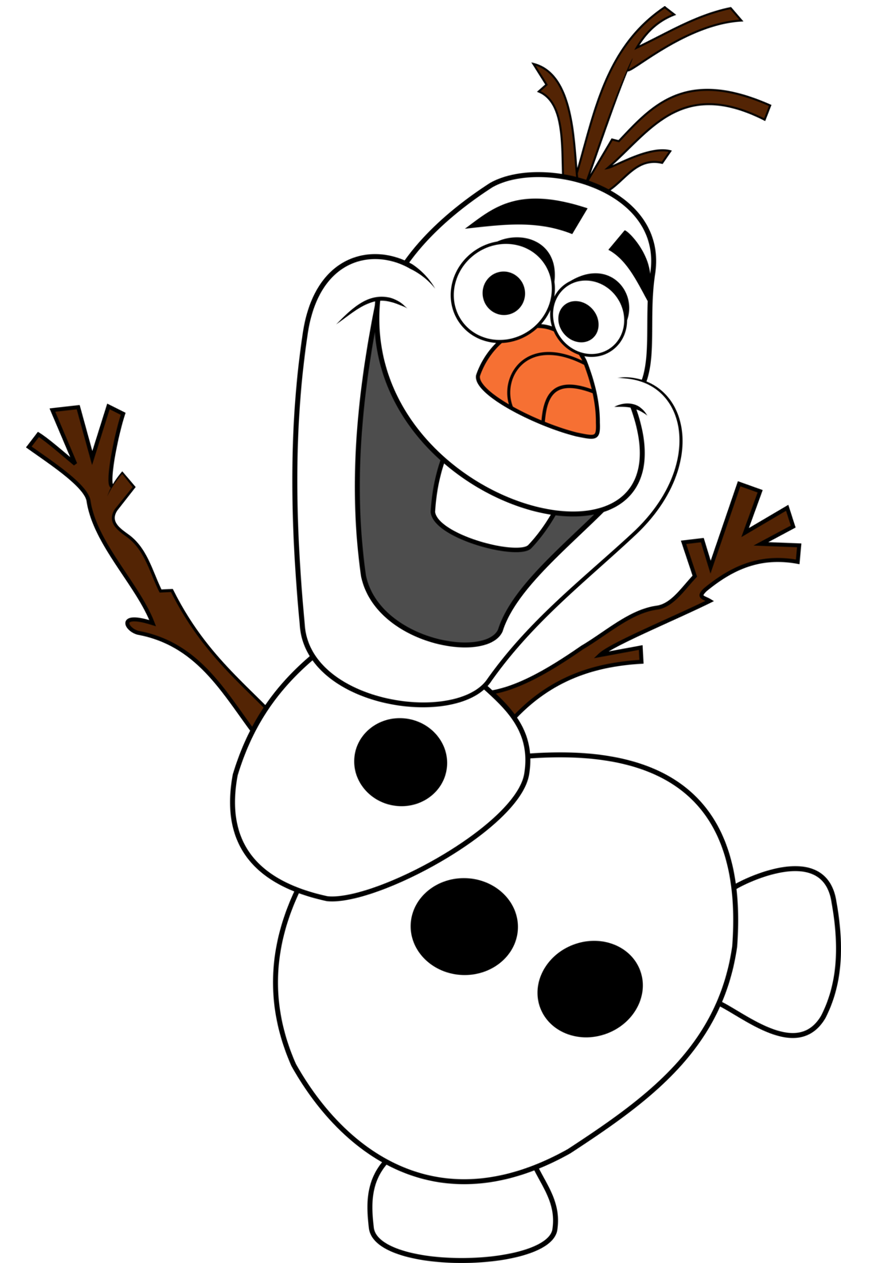 olaf clipart traceable