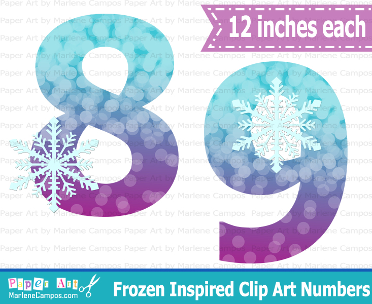 frozen clipart number 3