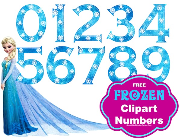 frozen clipart number 4