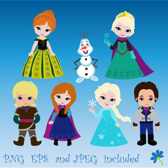 The snow queen princess. Frozen clipart princes