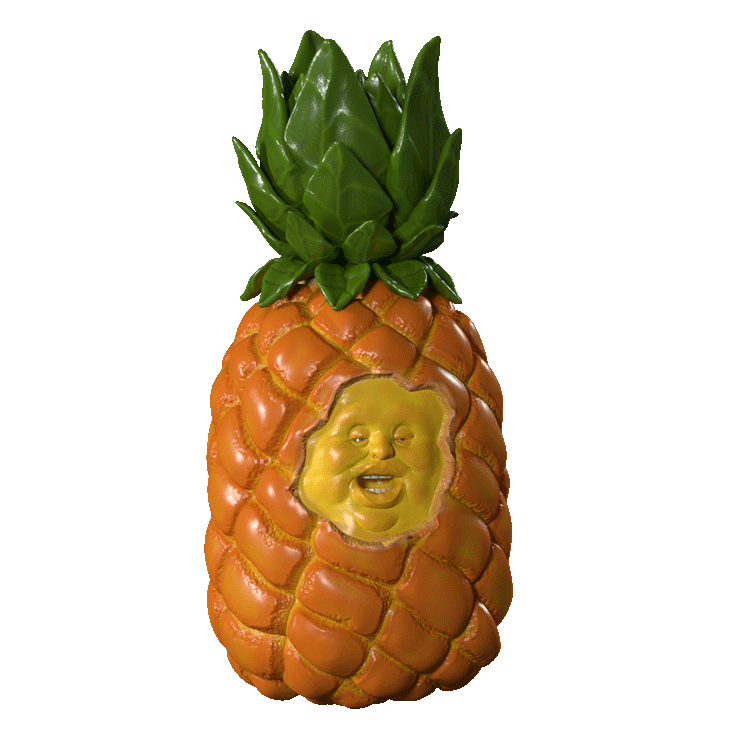 pineapple clipart funky