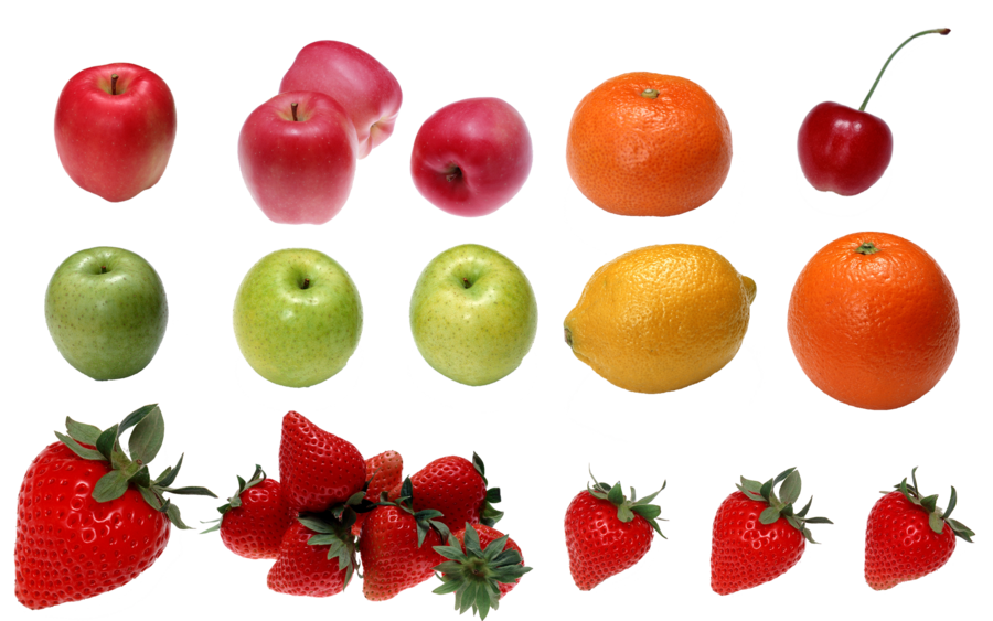 fruits clipart collage