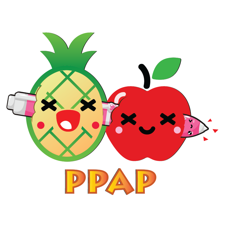 Fruits and pens by. Fruit clipart kawaii