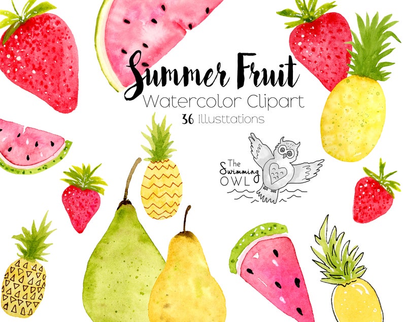 fruit clipart summer fruit