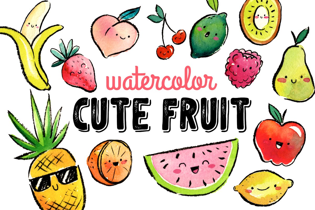 fruits clipart adorable