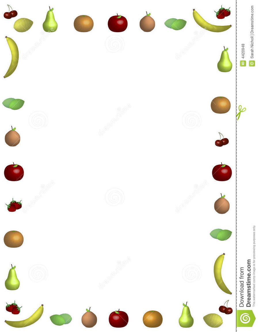 fruits clipart borders