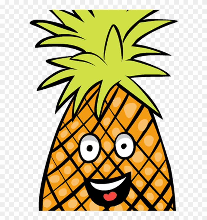 Pineapple fruit clip art. Fruits clipart cartoon