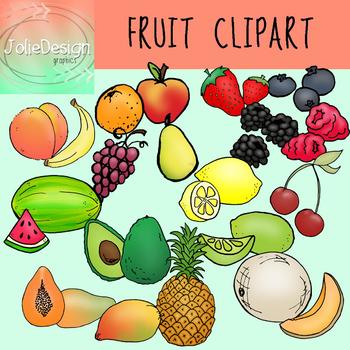 Fruits clipart line. Clip art color and