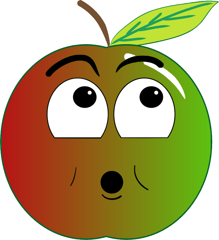 fruits clipart smiley