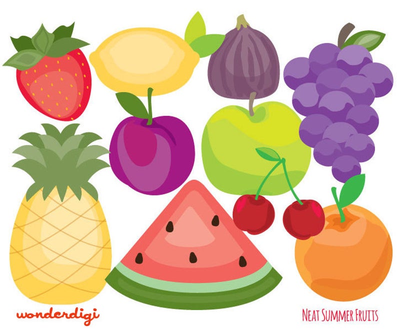 fruits clipart summer fruit
