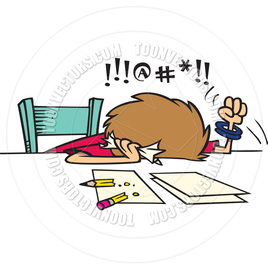 frustrated clipart
