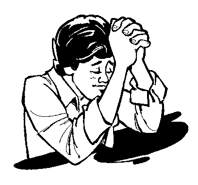 frustrated clipart discouraged