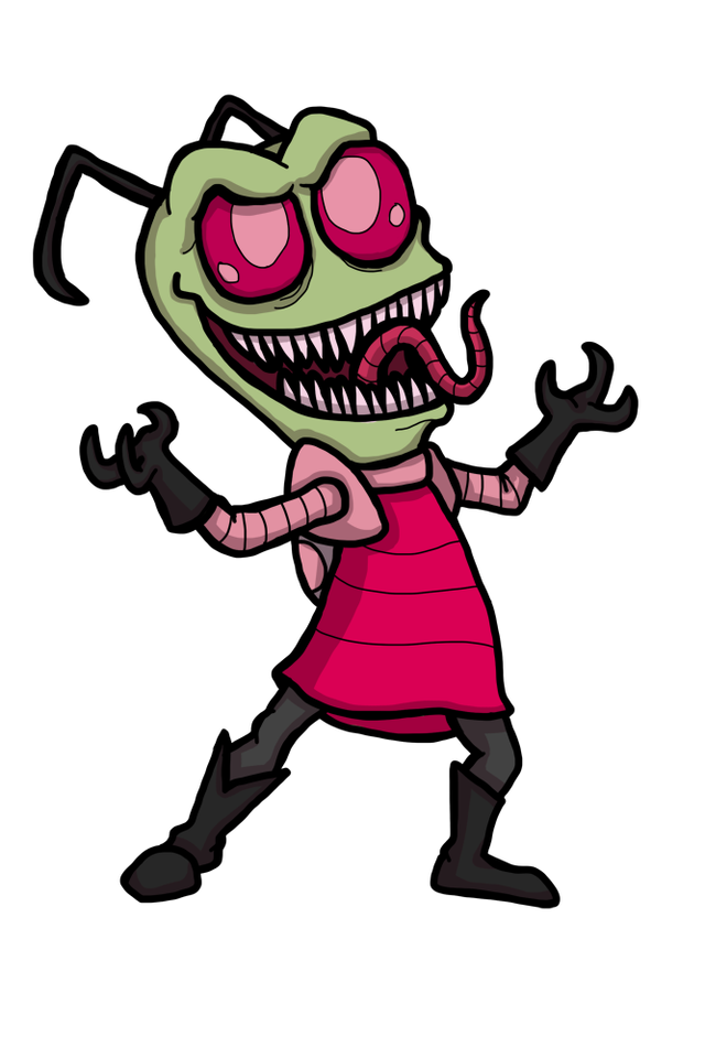 Frustrated clipart disposition. Ichf invader zim horror