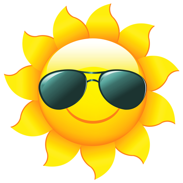 Summer fun notes for. Sunglasses clipart emoji