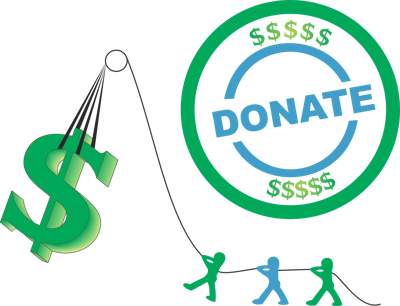 fundraiser clipart donation accepted
