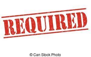 Compulsory adj required vocabulary. Training clipart mandatory