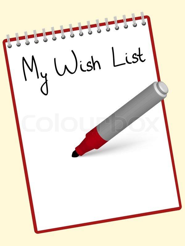 fundraiser clipart wish list