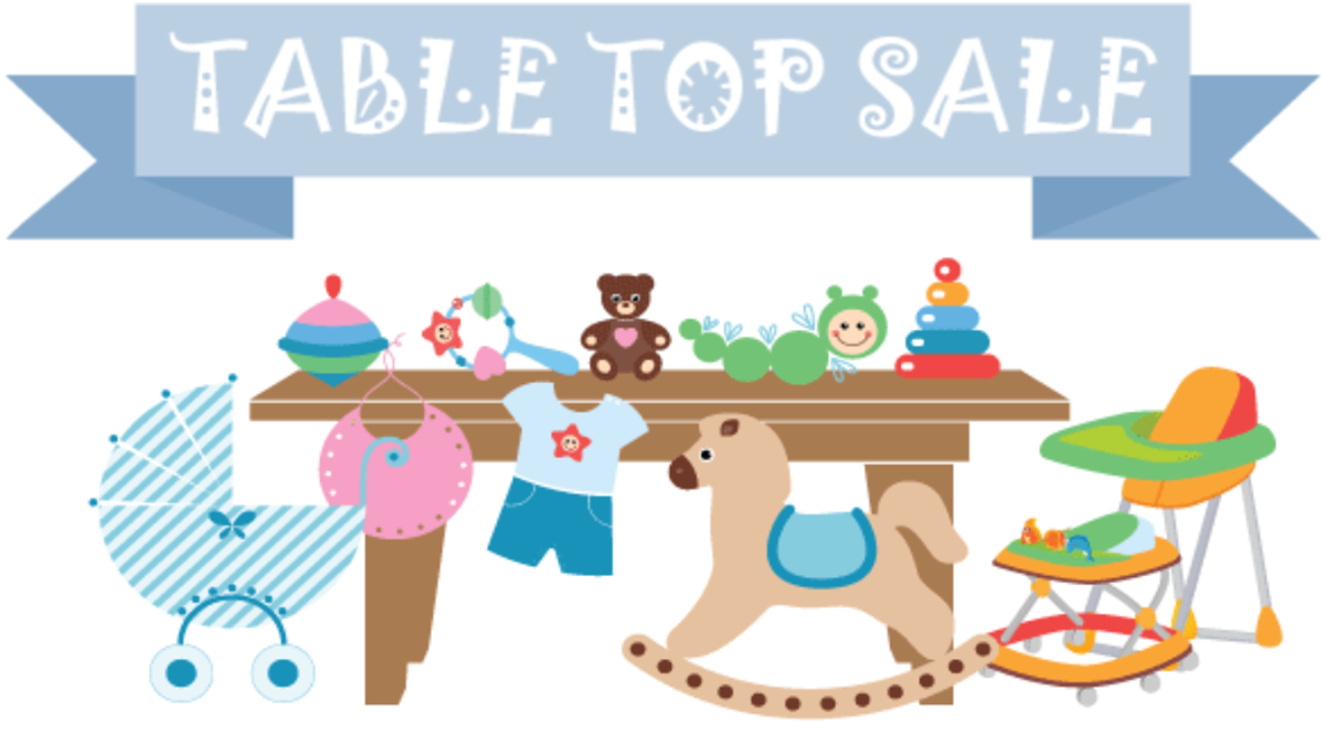 fundraising clipart table top sale