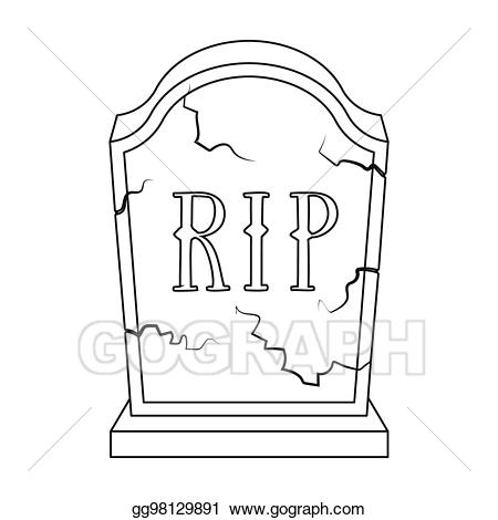 headstone clipart funeral