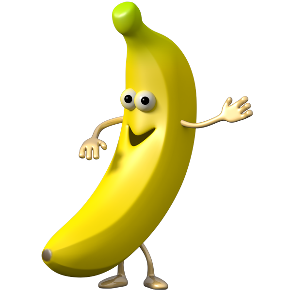 funny clipart banana