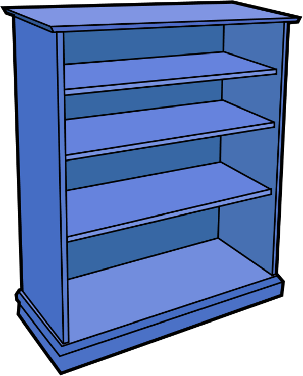 furniture clipart bookshelf