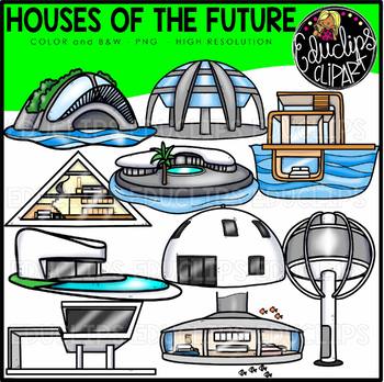 future clipart futuristic house