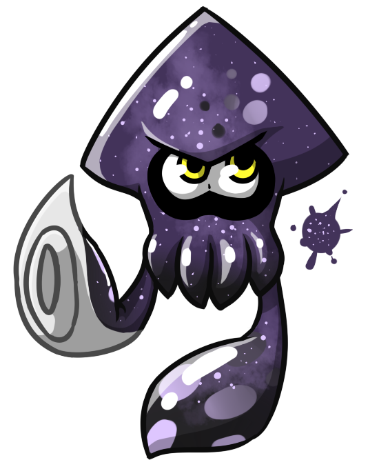 Splatoon galaxy andromeda by. Purple clipart squid