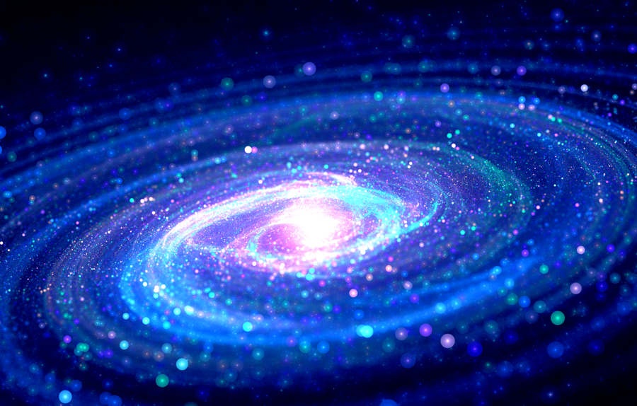 Earth cartoon blue circle. Universe clipart milky way galaxy