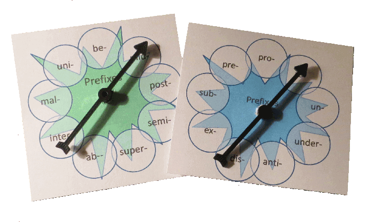 Prefix spinner book units. Game clipart word
