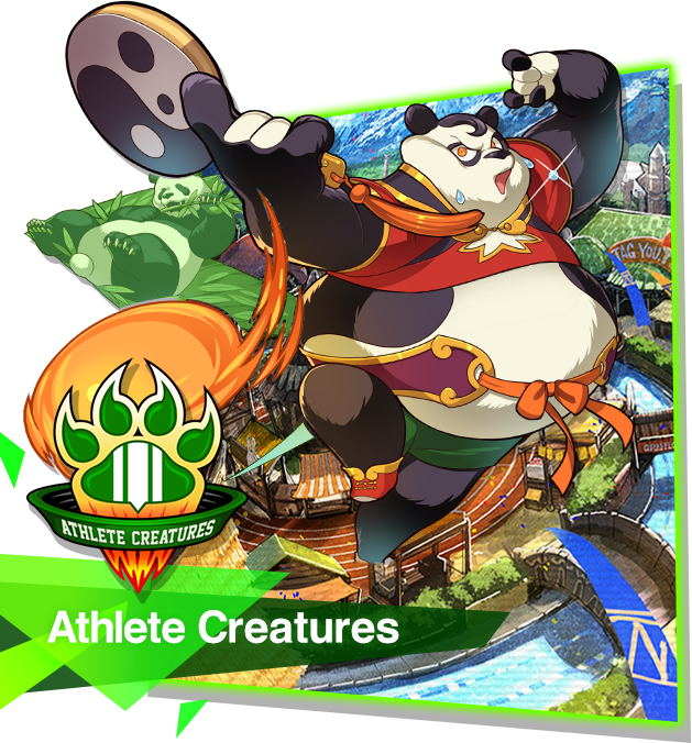 Games clipart athletic game. Athlete creatures fight league