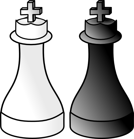 Games clipart black and white. Kings clip art at