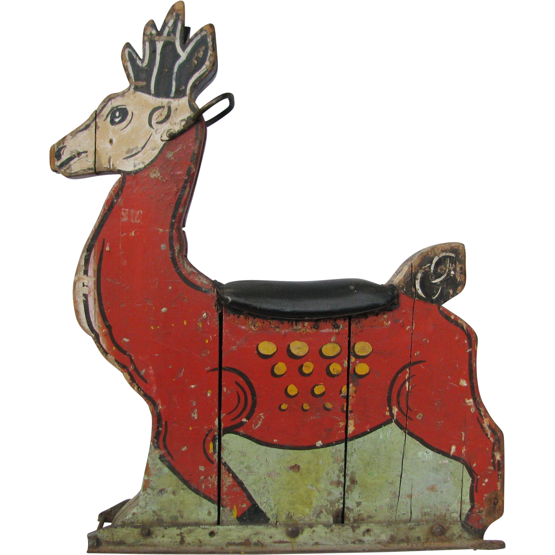 Antique carousel ride vintage. Games clipart reindeer game