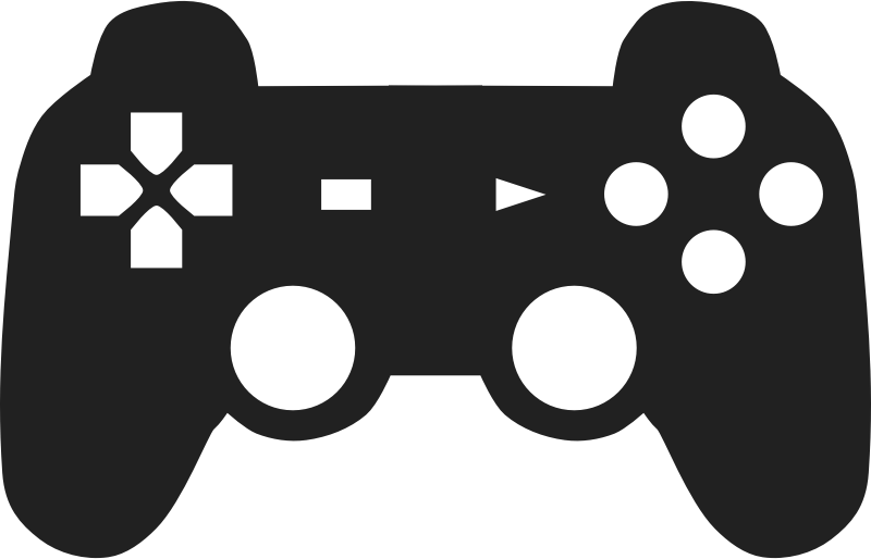 Game design main duties. Gaming clipart silhouette