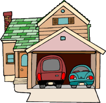 garage clipart cartoon