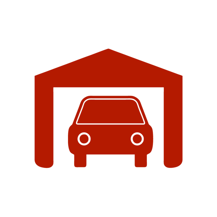 Garage clipart parked car. Free icons easy to